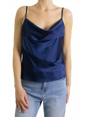 Top con scollo a cascata e spalline sottili Imperial